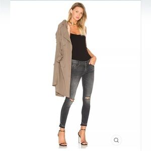 Mother denim undone hem looker ankle in stealing shadows sz 27 - excellent cond